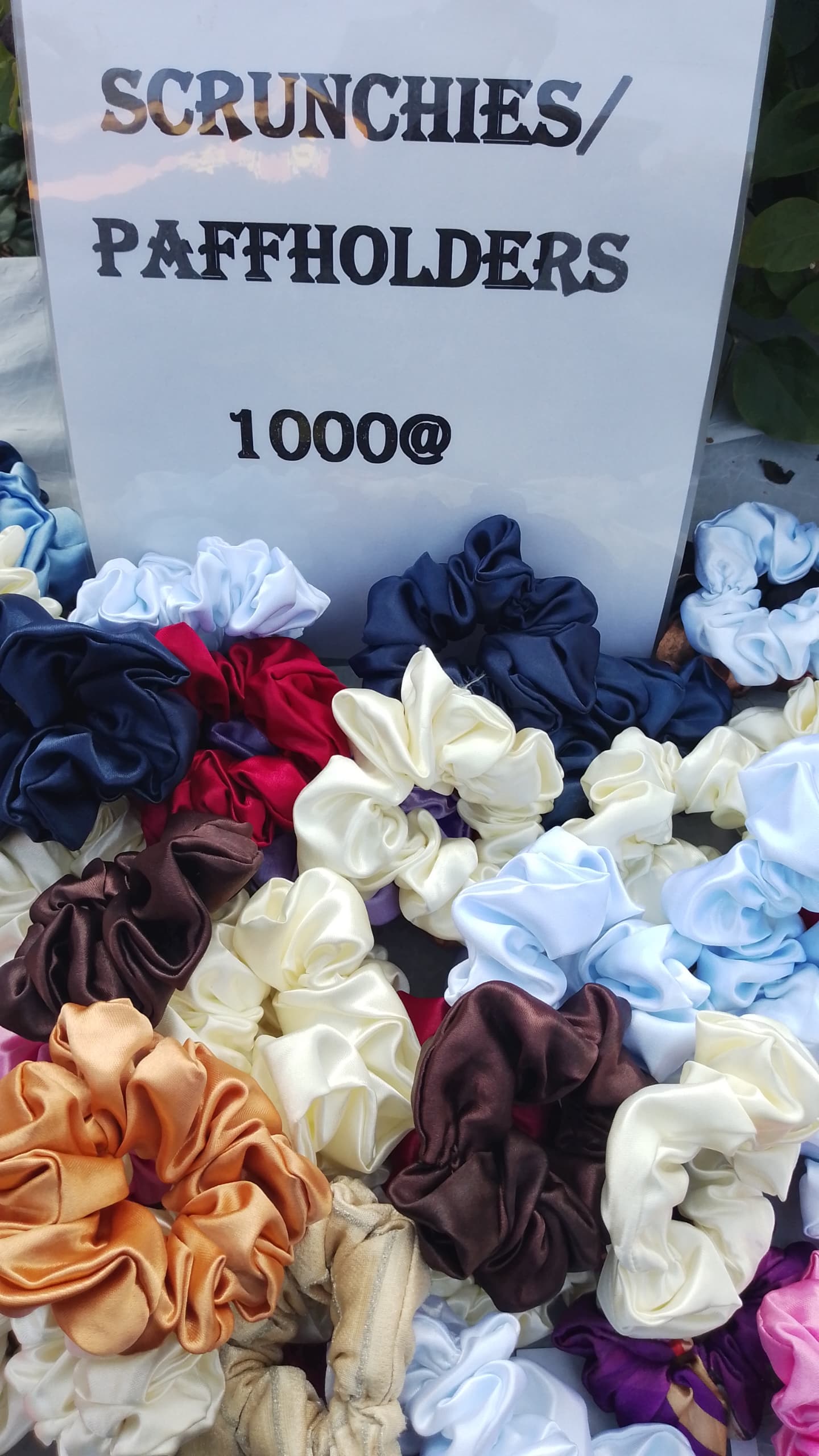 Scrunches, head band , bow ties and hair clips