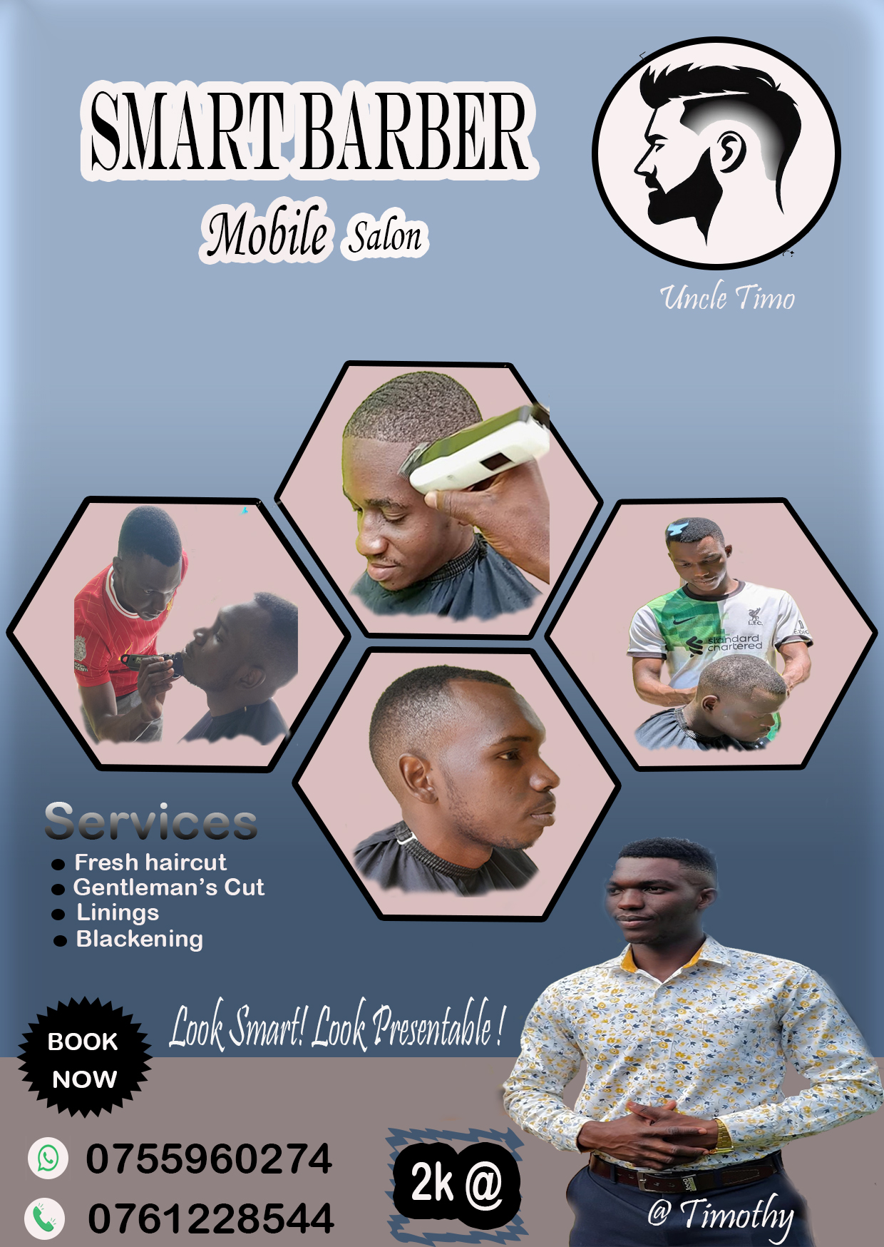 Smart barber mobile salon
