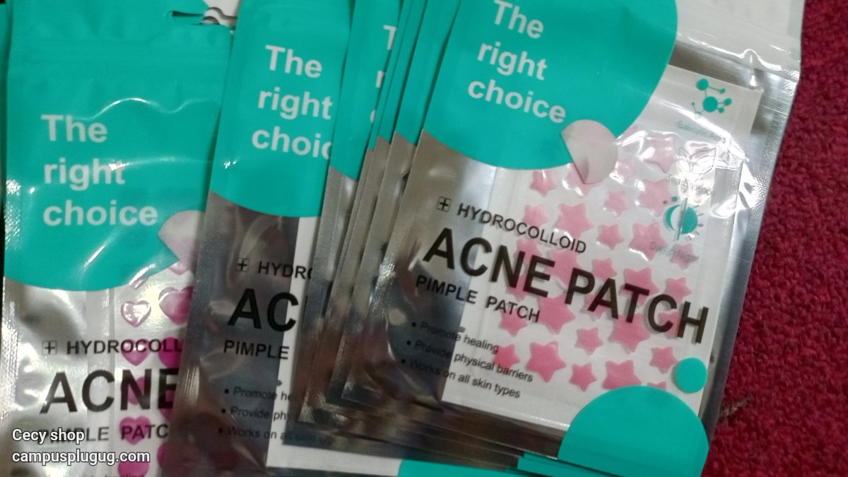 Pimple patches, face masks